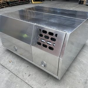 1600mm Flat Aluminium Canopy With Full Dog Box Section