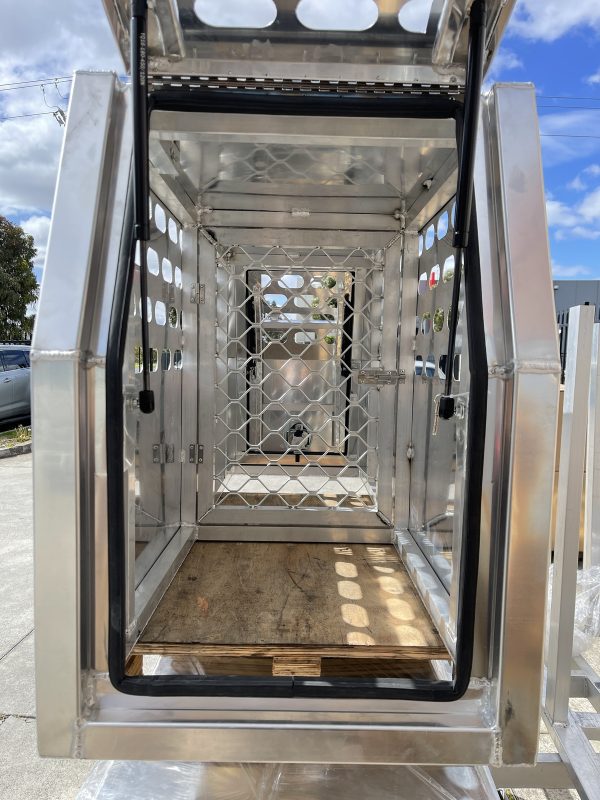 800mm Aluminium Full Dog Canopy with Swing Gate - Image 2