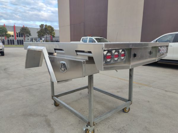 Aluminium 1780W x 1800L mm Ute Tray with Under Tray Toolboxes - Image 2