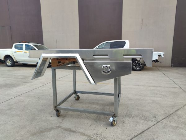 Aluminium 1780W x 1800L mm Ute Tray with Under Tray Toolboxes - Image 3