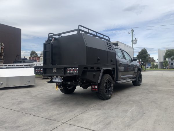 Aluminium 1780W x 1800L mm Ute Tray with Under Tray Toolboxes - Image 6