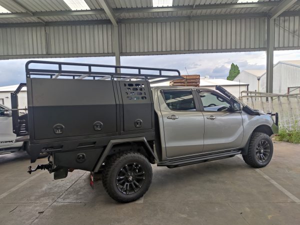 Aluminium 1780W x 1800L mm Ute Tray with Under Tray Toolboxes - Image 7