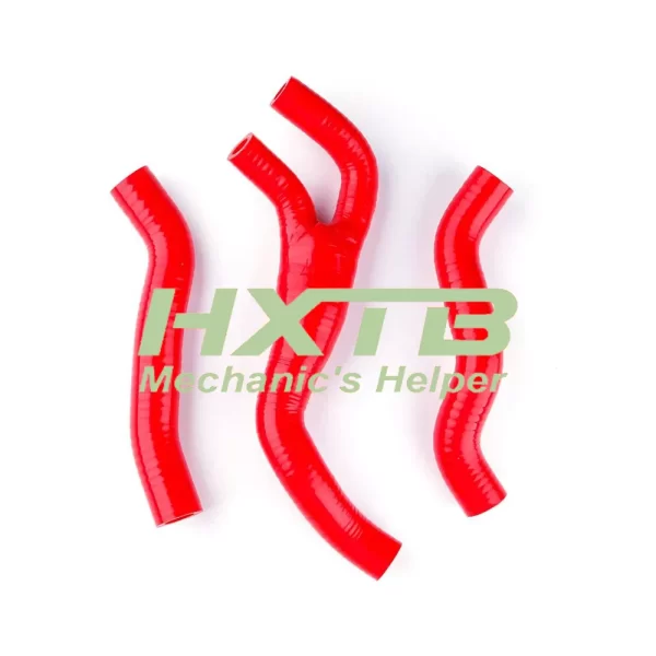 Red silicone radiator hose kit for Honda CR125R (1998-1999), durable aftermarket cooling system upgrade