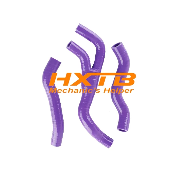 PURPLE silicone Y-hose and radiator hose set for Honda CR125R dirt bike
