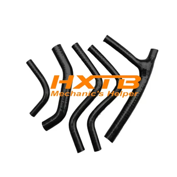 BLACK silicone radiator hose kit for Honda CR125/CR125R (1987-1988) – high-performance cooling upgrade