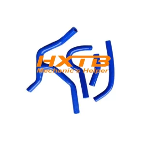 BLUE silicone radiator hose kit for Honda CRF450R (2015), including Y-pipe for improved cooling