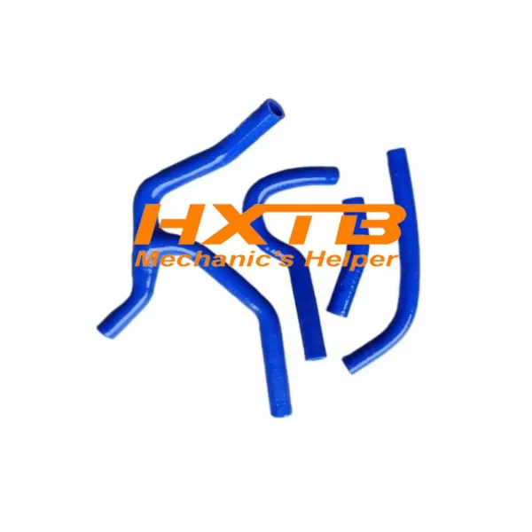 BLUE silicone radiator hose kit for Honda CRF450R (2015), including Y-pipe for improved cooling