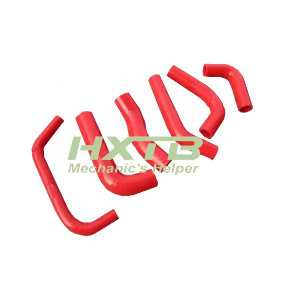 Red silicone radiator hose kit for Honda XR650R (2000-2009), high-performance cooling upgrade