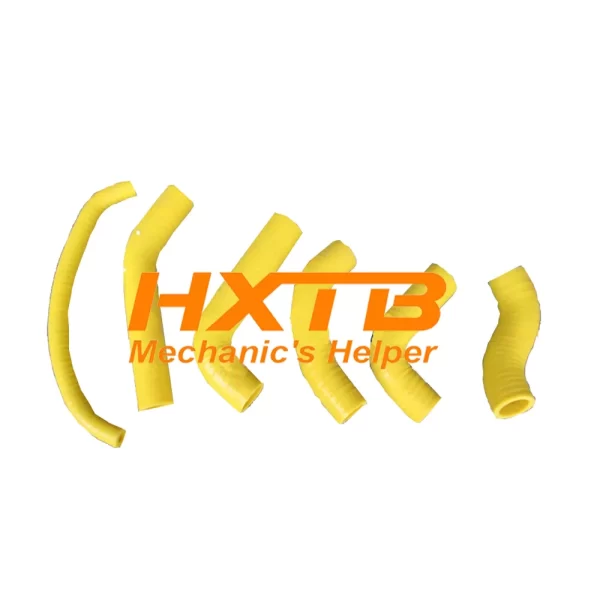 Performance radiator hose kit in YELLOW silicone for Honda XR650R motorcycles