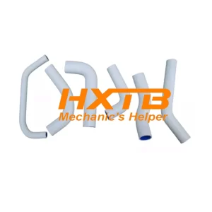 High-performance WHITE silicone radiator hose kit for Honda CRF150R (2007-2009) – improves cooling and durability