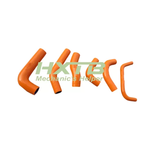 Direct-fit ORANGE silicone hose kit for Honda XR650R, improves engine temperature control
