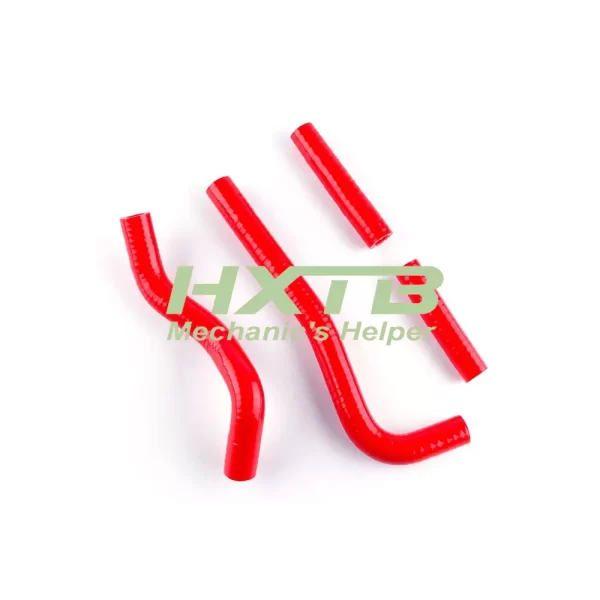 Aftermarket red silicone hoses for Honda CRF150R – better cooling and engine protection