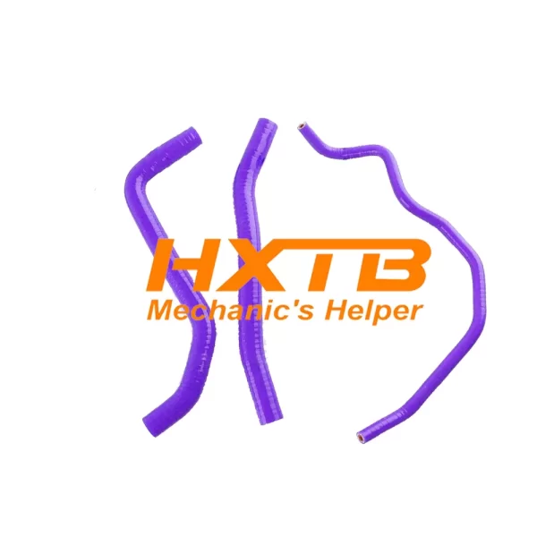 CRF250L radiator hose set in bright PURPLE silicone, direct OEM replacement for 2013-2018 Honda dirt bikes