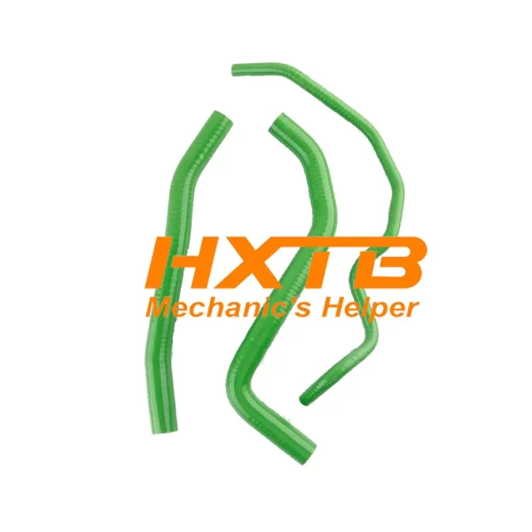 GREEN silicone radiator hoses compatible with Honda CRF250L (2013-2018), better than stock rubber hoses