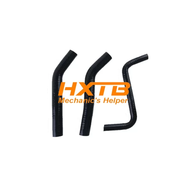 BLACK silicone hoses for Honda TRX450R ATV – improved heat resistance & durability