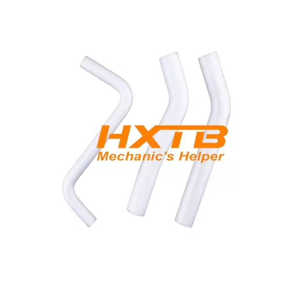 High-quality WHITE silicone coolant hoses for TRX450R – perfect for racing or trail riding