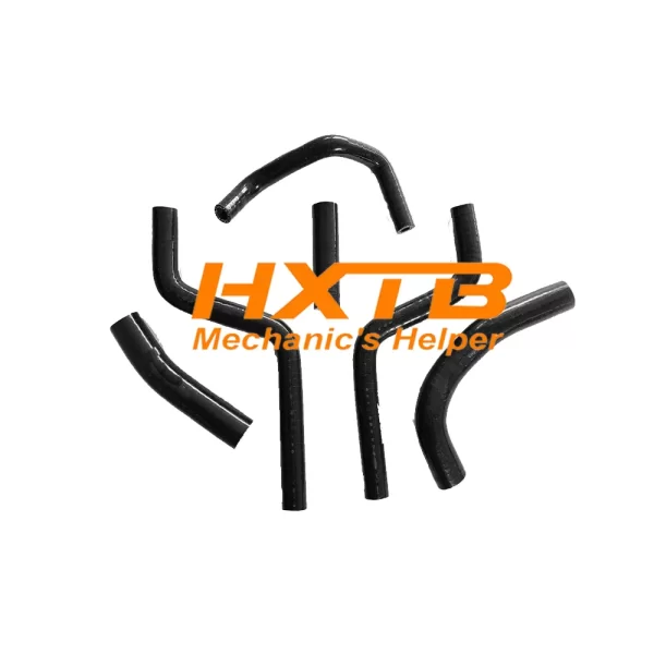 Upgrade your Honda CR250R radiator with this BLACK silicone hose kit (fits 1988-1991 models)
