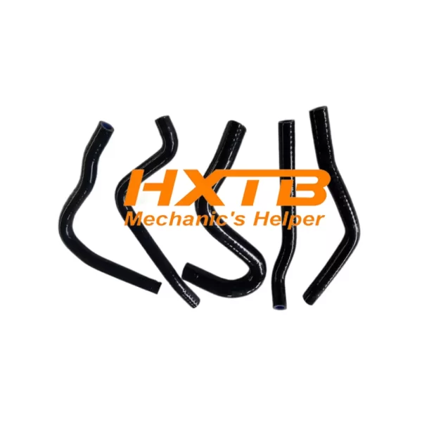 Upgrade your KX250’s cooling system with this BLACK silicone radiator hose set