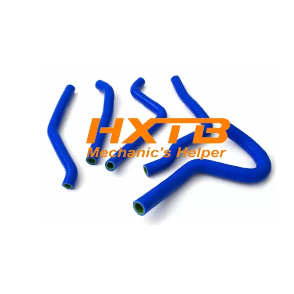 Enhance engine cooling with these BLUE silicone hoses for KX250 (1990-1993)