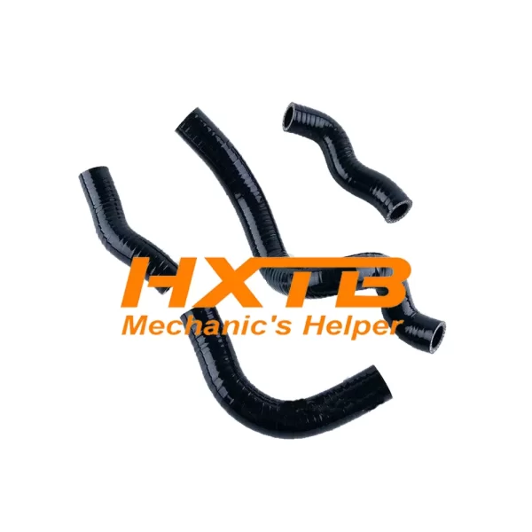 Performance radiator hoses in BLACK for 1993-1996 Kawasaki KLX650 models