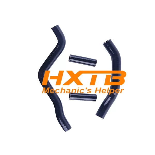 Enhance your KX125's cooling system with this BLACK silicone radiator hose kit (2003-2008)