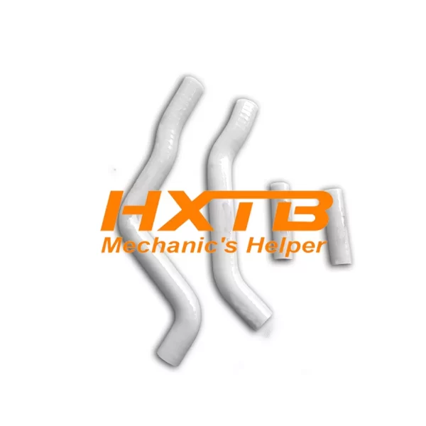 High-temperature-resistant WHITE silicone radiator hoses for KX125 (2003-2008)