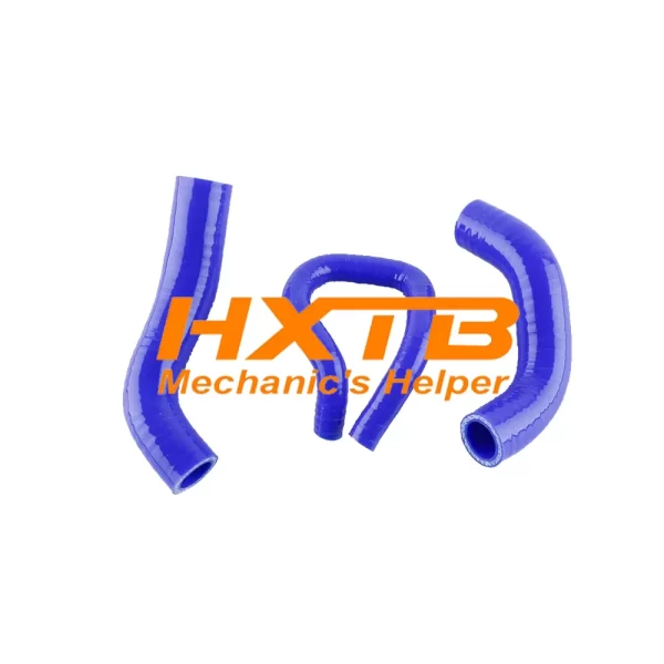BLUE silicone radiator hose kit for Kawasaki Ninja EX650/650R (2006-2008), high-performance cooling upgrade