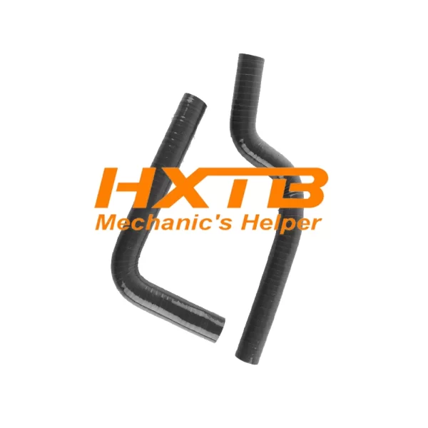 High-quality BLACK silicone hoses for Kawasaki KX125 (1987-1989) – improves cooling & engine performance