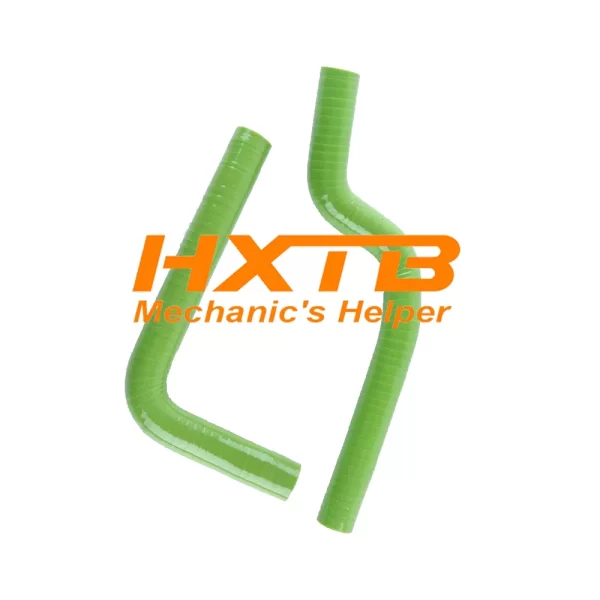 GREEN silicone coolant hoses for Kawasaki KX125 – fits 1987, 1988, and 1989 model years