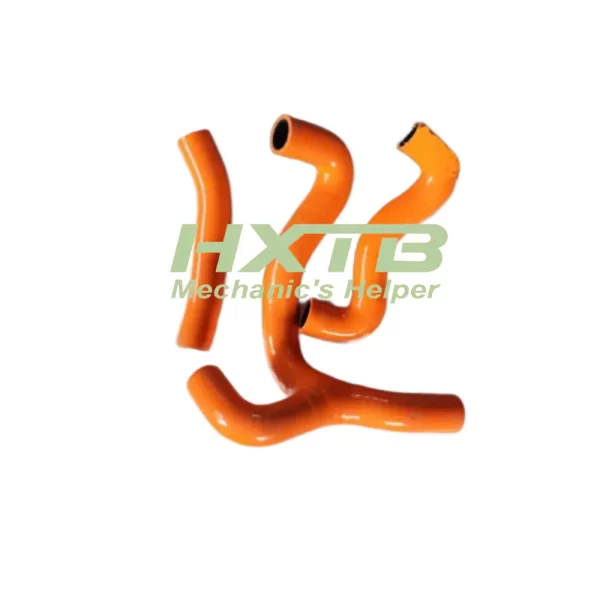 Upgrade your KTM 50 SX Mini (2012-2018) with this vibrant ORANGE silicone radiator hose & Y-pipe kit