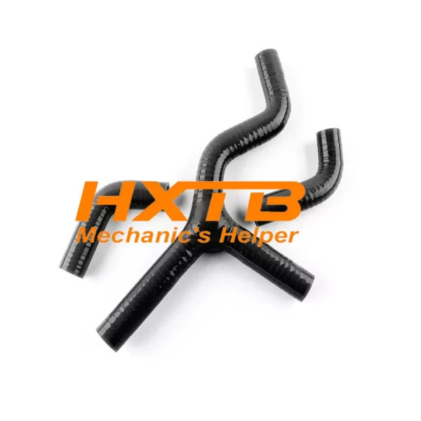 High-performance BLACK silicone Y hose for KTM 450SX/525SX radiator cooling system (2003-2006)