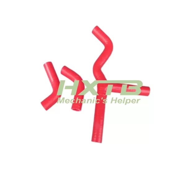 Red silicone radiator Y-hose compatible with KTM 450SX & 525SX (2003-2006)