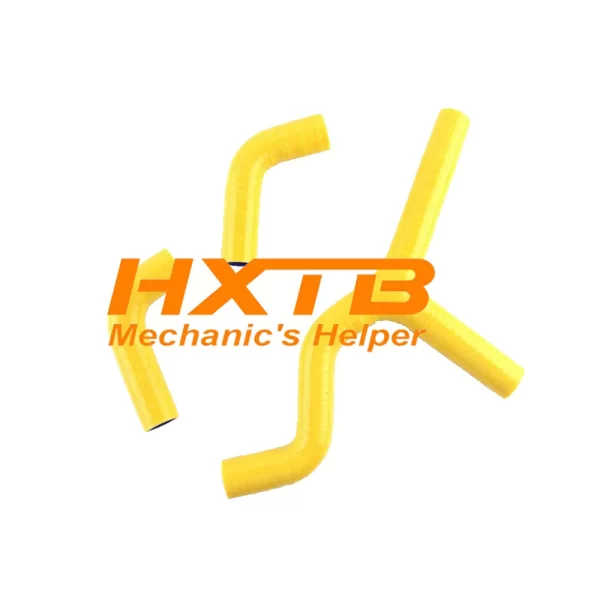 Aftermarket YELLOW silicone Y-joint radiator hose for KTM 450SX/525SX (2003-2006)