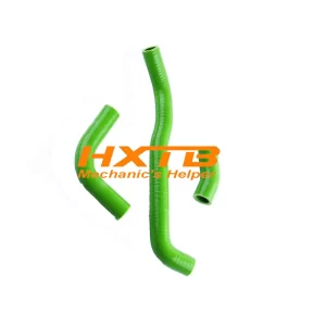 GREEN silicone radiator hose kit for Suzuki DRZ400S, DRZ400, DRZ400SM (2002-2014), high-performance cooling upgrade