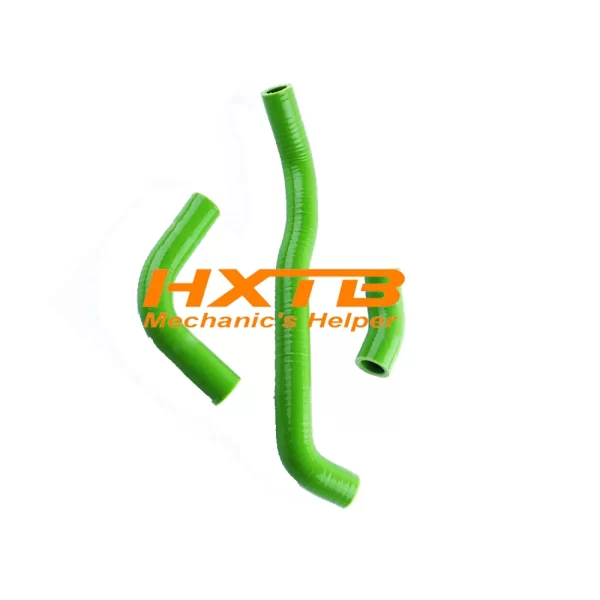 GREEN silicone radiator hose kit for Suzuki DRZ400S, DRZ400, DRZ400SM (2002-2014), high-performance cooling upgrade