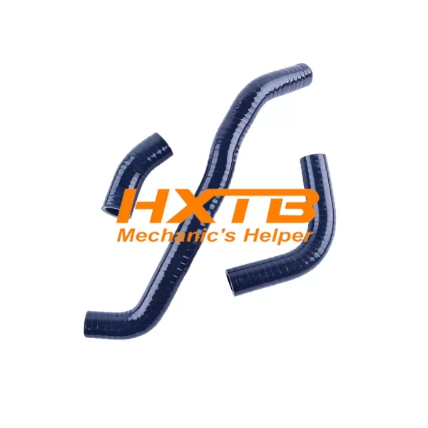BLACK silicone hoses for Suzuki DRZ400S, DRZ400, and DRZ400SM, designed for improved heat resistance