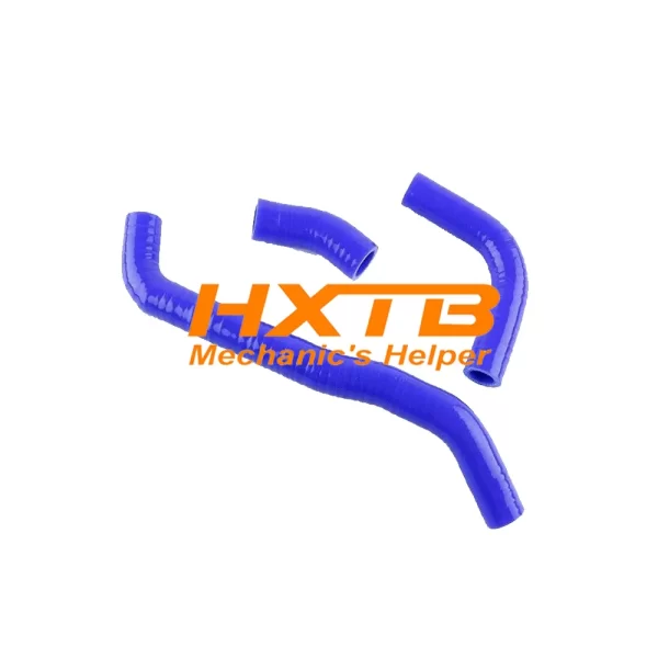 Performance radiator hose kit in BLUE silicone for Suzuki DRZ400 motorcycles (2002-2014), easy installation