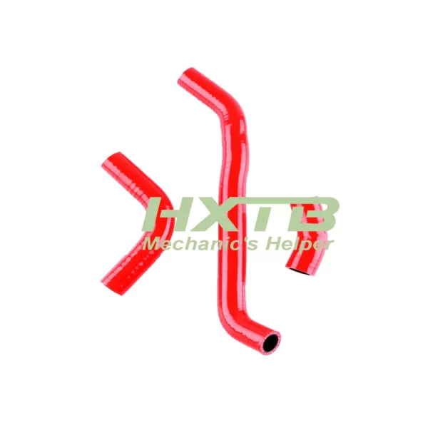 Aftermarket red silicone radiator hose kit for DRZ400S, DRZ400, DRZ400SM (2002-2014), superior to stock hoses