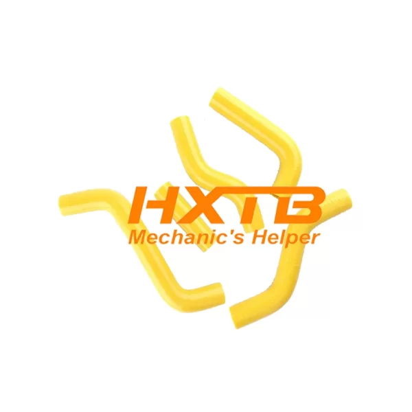 Replace stock hoses with these sleek YELLOW silicone radiator hoses for Suzuki RMZ250