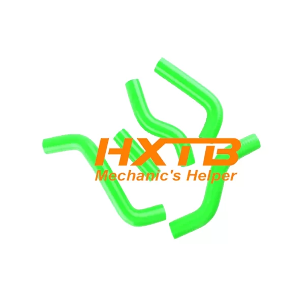 Durable and flexible GREEN silicone radiator hoses for Suzuki RMZ250 (2007-2009)