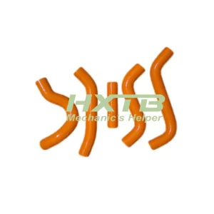 Aftermarket ORANGE silicone hose kit for Suzuki RMZ450, improves cooling and engine longevity