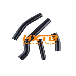 BLACK silicone hose replacement set for Yamaha WR450 and YZ450F (2003-2007) – improves coolant flow