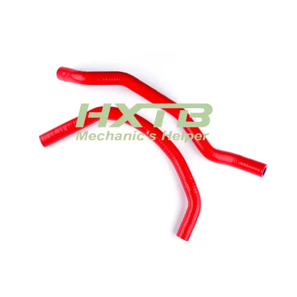 Upgrade your Yamaha Banshee YFZ 350 with this vibrant red silicone radiator hose kit